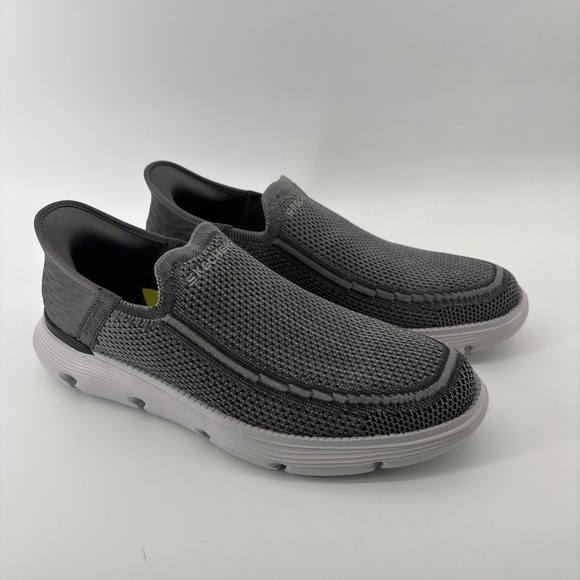 Skechers Hands Free Slip-ins Garza Brent Shoes Men's 10.5 Charcoal Grey Loafers‎